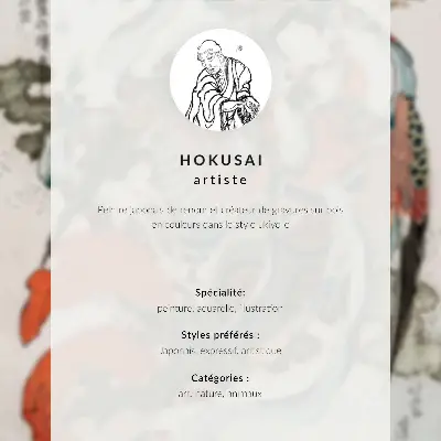 Pôster decorativo Katsushika Hokusai, Robin em um galho de flor de cerejeira