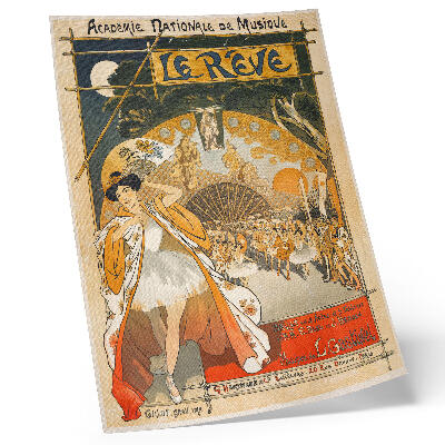 Poster decorativo O Sonho (1891) de Théophile Alexandre Steinlen