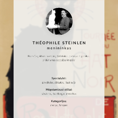 Poster decorativo O Sonho (1891) de Théophile Alexandre Steinlen