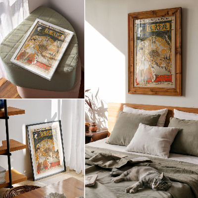 Poster decorativo O Sonho (1891) de Théophile Alexandre Steinlen