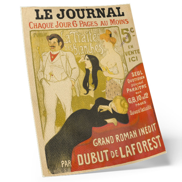 Arte de parede La Traité des Blanches de Théophile-Alexandre Pierre Steinlen