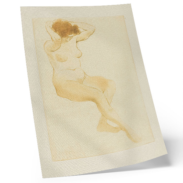 Poster para cozinha Mulher ajeitando o cabelo, vista de três quartos, por Théophile-Alexandre Pierre Steinlen