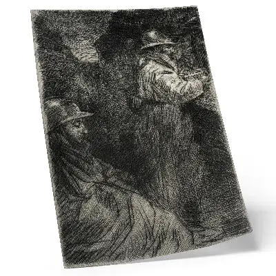 Arte de parede quadro No Quartel de Théophile Alexandre Steinlen