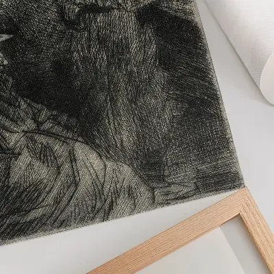 Arte de parede quadro No Quartel de Théophile Alexandre Steinlen