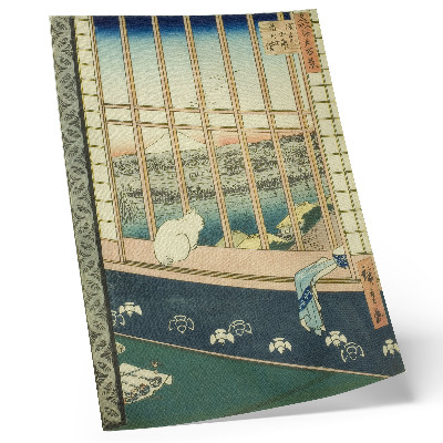 Poster para cozinha Os campos de arroz de Asakusa e o Festival Torinomachi, da série Cem Vistas Famosas de Edo, de Hiroshige.
