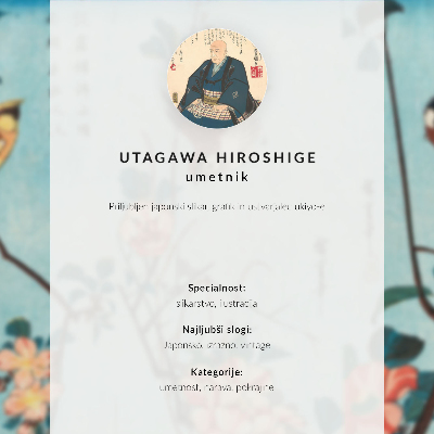 Poster decorativo Martim-pescador e Monocoria por Utagawa Hiroshige
