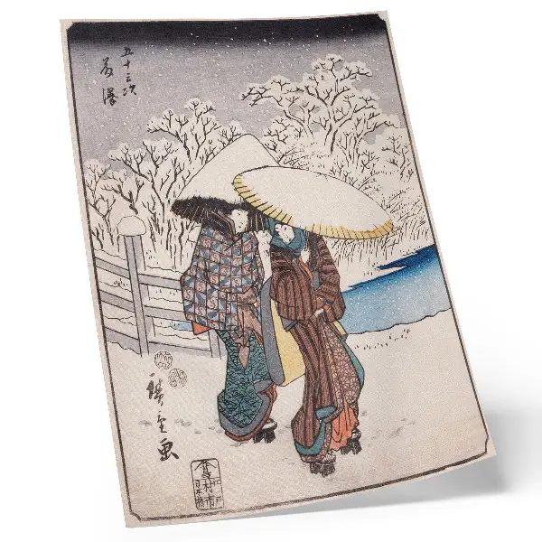 Fujisawa por Utagawa Hiroshige impressão em tela