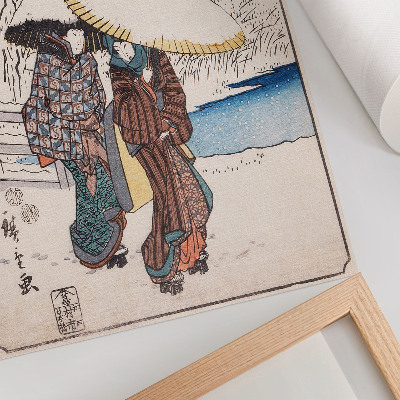 Impressão em tela Fujisawa por Utagawa Hiroshige