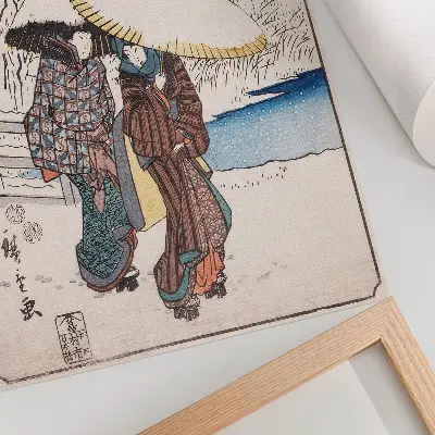Fujisawa por Utagawa Hiroshige impressão em tela