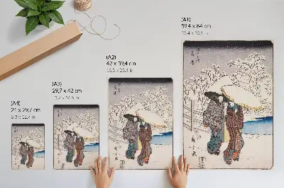Fujisawa por Utagawa Hiroshige impressão em tela