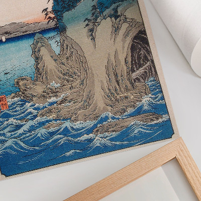 Arte de parede Entrada da caverna na Ilha Enoshima, na província de Sagami, no. 15, de Utagawa Hiroshige