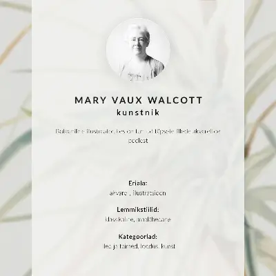 Impressão em tela Abacaxi Selvagem (Tillandsia fasciculata) de 1921 por Mary Vaux Walcott