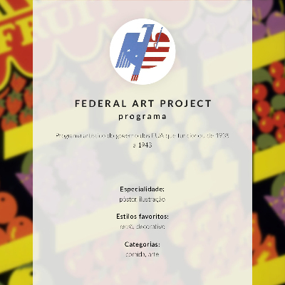 Poster decorativo A Frutaria (1936) – por Federal Art Project