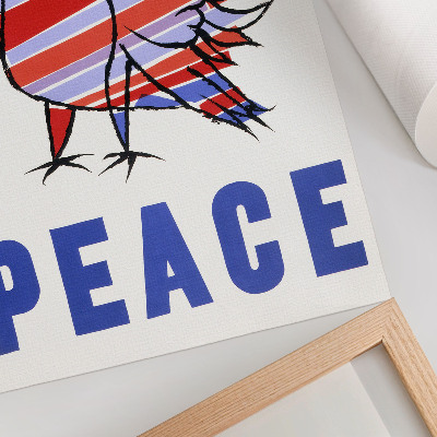 Impressão em tela McCarthy Peace (1968) com pássaro por Ben Shahn