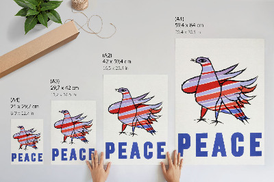 Impressão em tela McCarthy Peace (1968) com pássaro por Ben Shahn