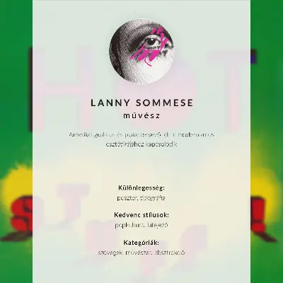 Pôster decorativo de Lanny Sommese Coisas quentes! de 1985