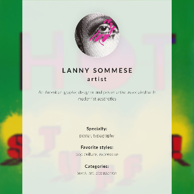 Poster decorativo Coisas quentes! (1985) – Pôster de Lanny Sommese