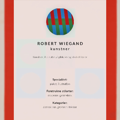 Impressão em tela Cartaz da exposição de Robert Wiegand (1965)