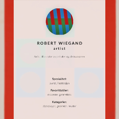 Impressão em tela Cartaz da exposição de Robert Wiegand (1965)