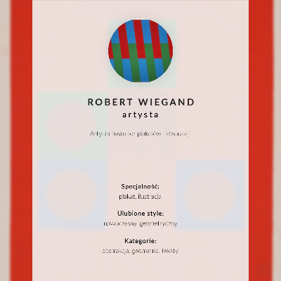 Impressão em tela Cartaz da exposição de Robert Wiegand (1965)