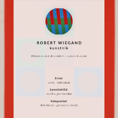 Impressão em tela Cartaz da exposição de Robert Wiegand (1965)