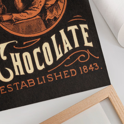 Poster para cozinha Chocolate de Webb (1843) – cromolitografia