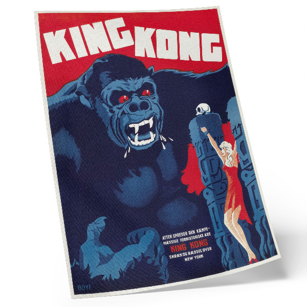Poster para cozinha Cartaz dinamarquês do filme King Kong (1933)