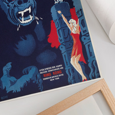 Poster para cozinha Cartaz dinamarquês do filme King Kong (1933)