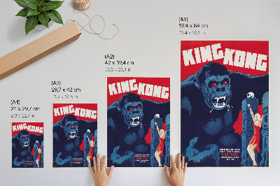 Poster para cozinha Cartaz dinamarquês do filme King Kong (1933)