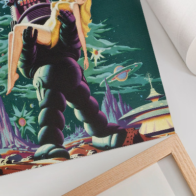 Poster decorativo Planeta Proibido com Robby, o Robô (1956)