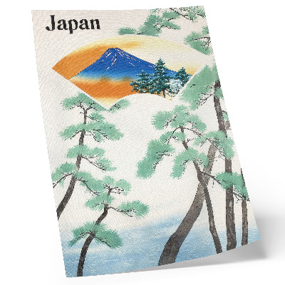 Impressão em tela Viagens da Ferrovia Estatal Japonesa (1930), ilustração antiga