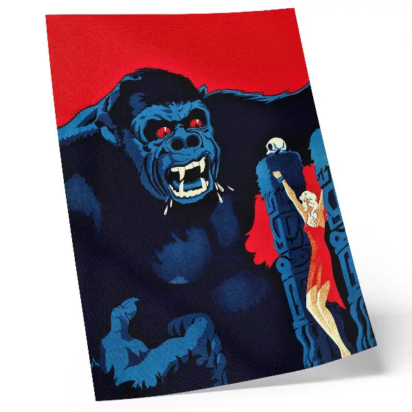 Poster de cozinha cartaz do filme dinamarquês King Kong 1933