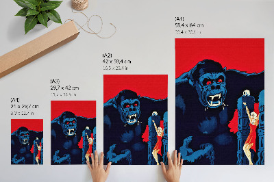 Poster para cozinha Cartaz dinamarquês do filme King Kong (1933)