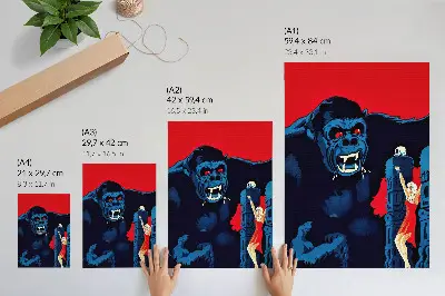Poster de cozinha cartaz do filme dinamarquês King Kong 1933