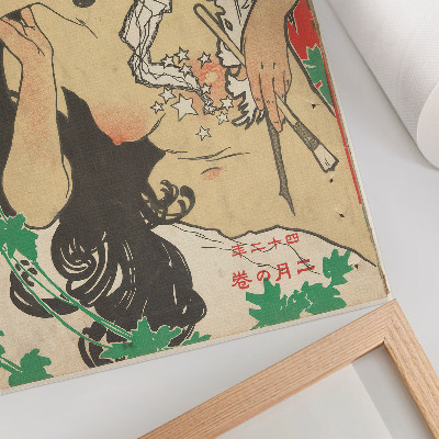 Impressão em tela Fevereiro de 1909 (1909) por Kaburaki Kiyokata