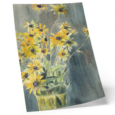 Poster para cozinha Vaso com Rudbeckias (1915) de Hannah Borger Overbeck