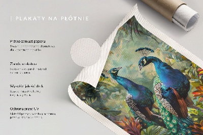 Poster para cozinha Gelatinas verdes em pratos diferentes