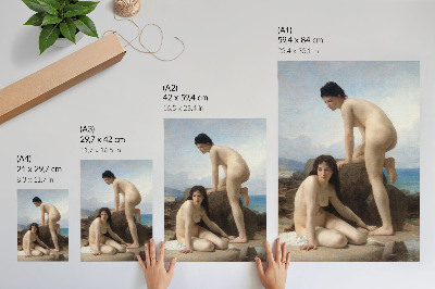Arte de parede Mulheres no Banho, de William Adolphe Bouguereau