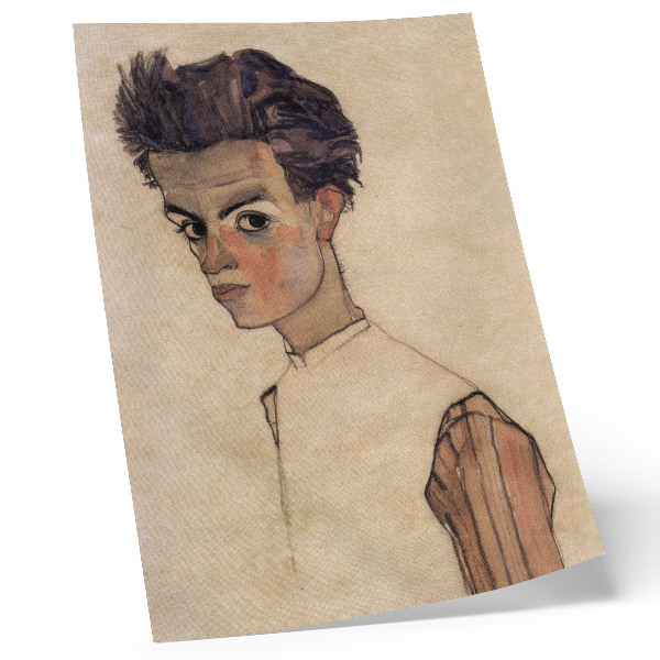Poster para cozinha Autorretrato de Egon Schiele (1910)