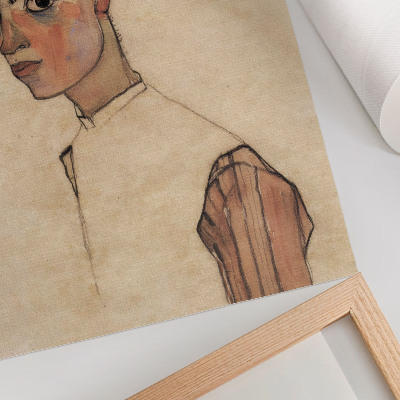 Poster para cozinha Autorretrato de Egon Schiele (1910)