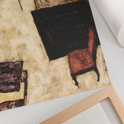 Impressão em tela Salão de Schiele em Neulengbach (1911) por Egon Schiele