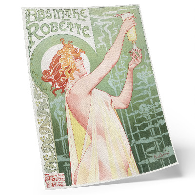Arte de parede Privat Livemont (1896) cromolitografia de Absinthe Robette