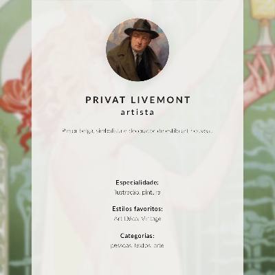 Arte de parede Privat Livemont (1896) cromolitografia de Absinthe Robette