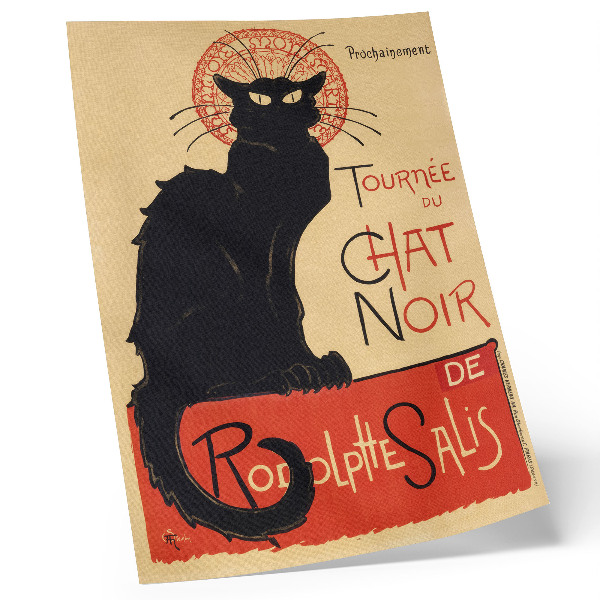 Poster para cozinha Tournée du Chat Noir (1896) de Théophile Alexandre Steinlen