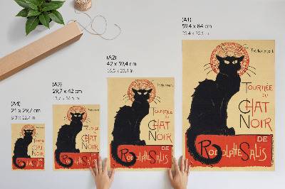 Poster para cozinha Tournée du Chat Noir (1896) de Théophile Alexandre Steinlen