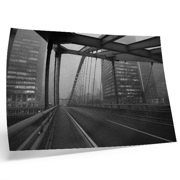 Poster Ponte da Cidade, edifícios majestosos, elegância austera