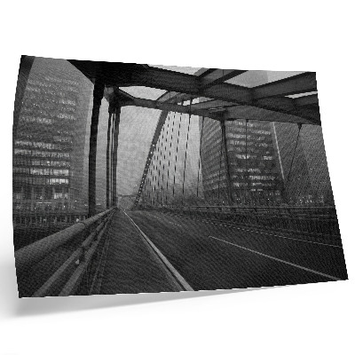 Poster Ponte da Cidade, edifícios majestosos, elegância austera