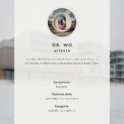 Poster em tela Chalé de madeira à beira da água, simetria, minimalismo.