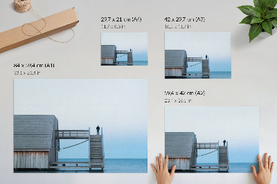 Poster para a sala Minimalismo, paz, pessoa, escadas, arquitetura