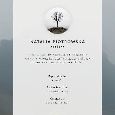 Poster para a sala Uma casa de inverno minimalista com a neve ao fundo.